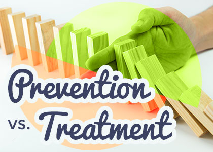 Henderson dentist, Dr. Stephen Hahn at Stephen P. Hahn DDS compares prevention vs. treatment of oral health problems.